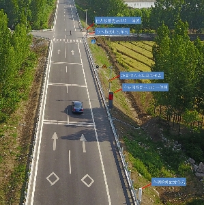 非灯控路口人车交汇预警系统